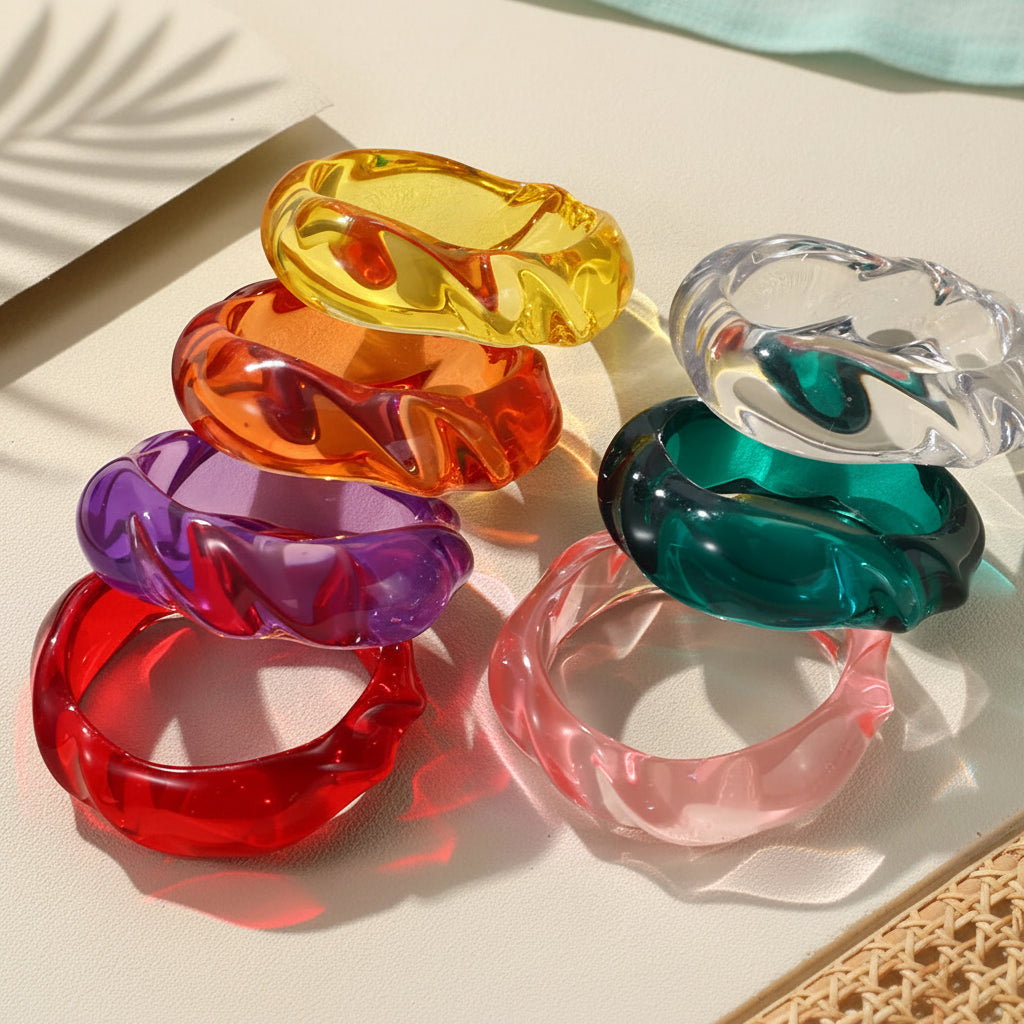 2.67" Diameter: Prism Pulse Bangle - 7 colors - Hello Baabs