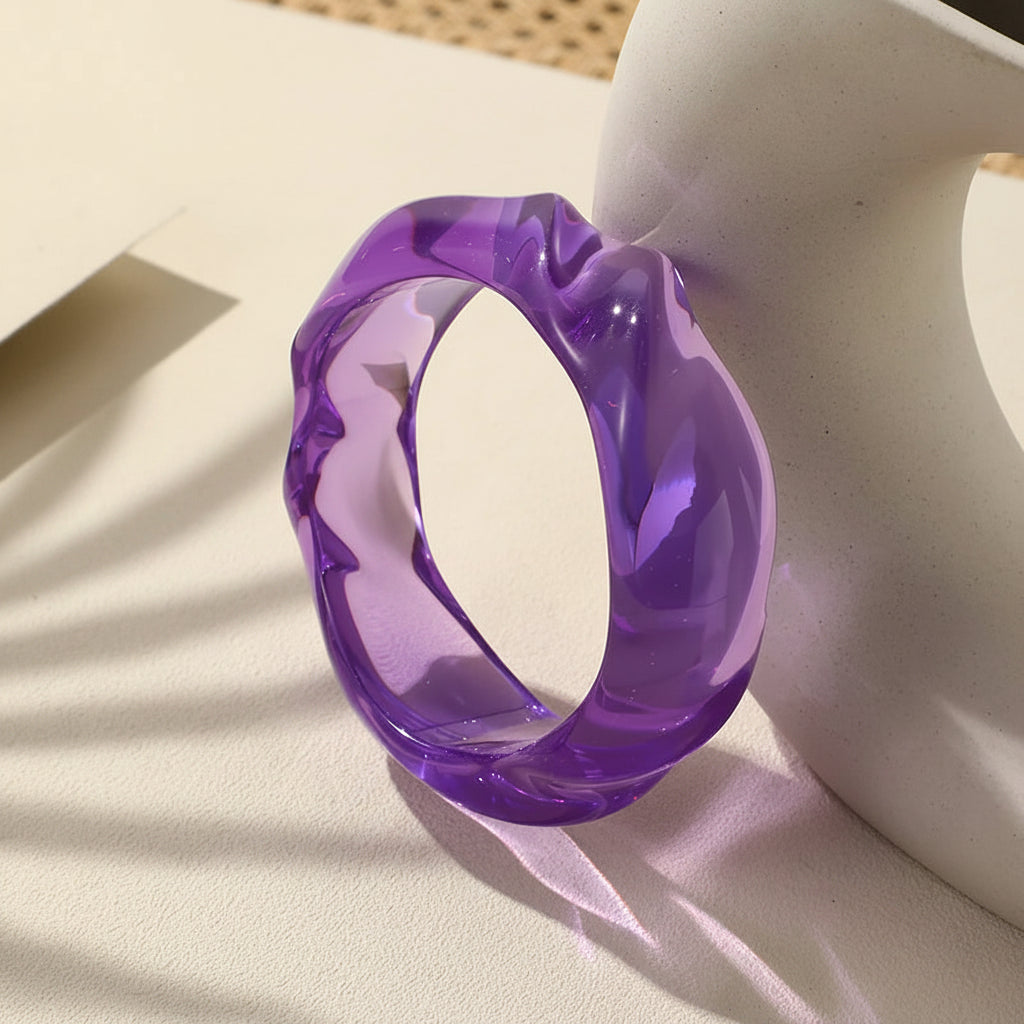 2.67" Diameter: Prism Pulse Bangle - 7 colors - Hello Baabs