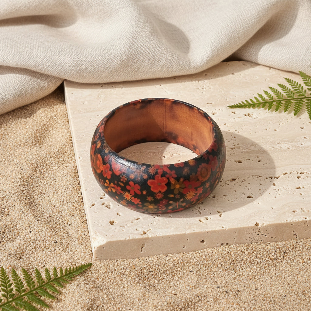 2.67" Diameter: Wild Nature Noir Bangle - 6 variants - Hello Baabs