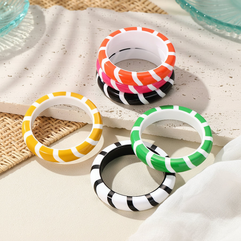 2.68" Diameter: Color Current Bangle - 6 colors - Hello Baabs