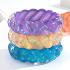 2.70" Diameter: Cosmic Candy Twist Bangle - 5 colors - Hello Baabs