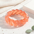 2.70" Diameter: Cosmic Candy Twist Bangle - 5 colors - Hello Baabs