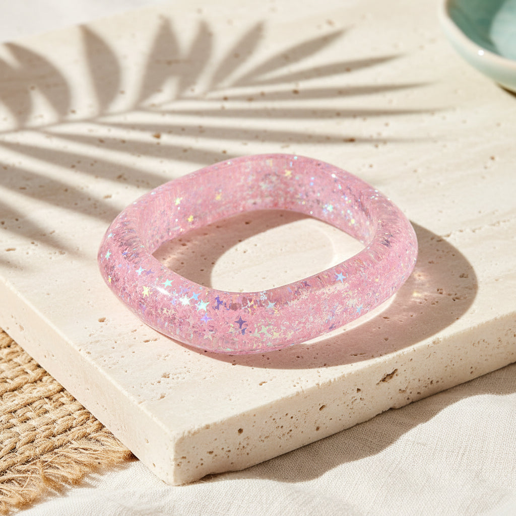 2.70" Diameter: Glitter Riot Bangle - 6 colors - Hello Baabs