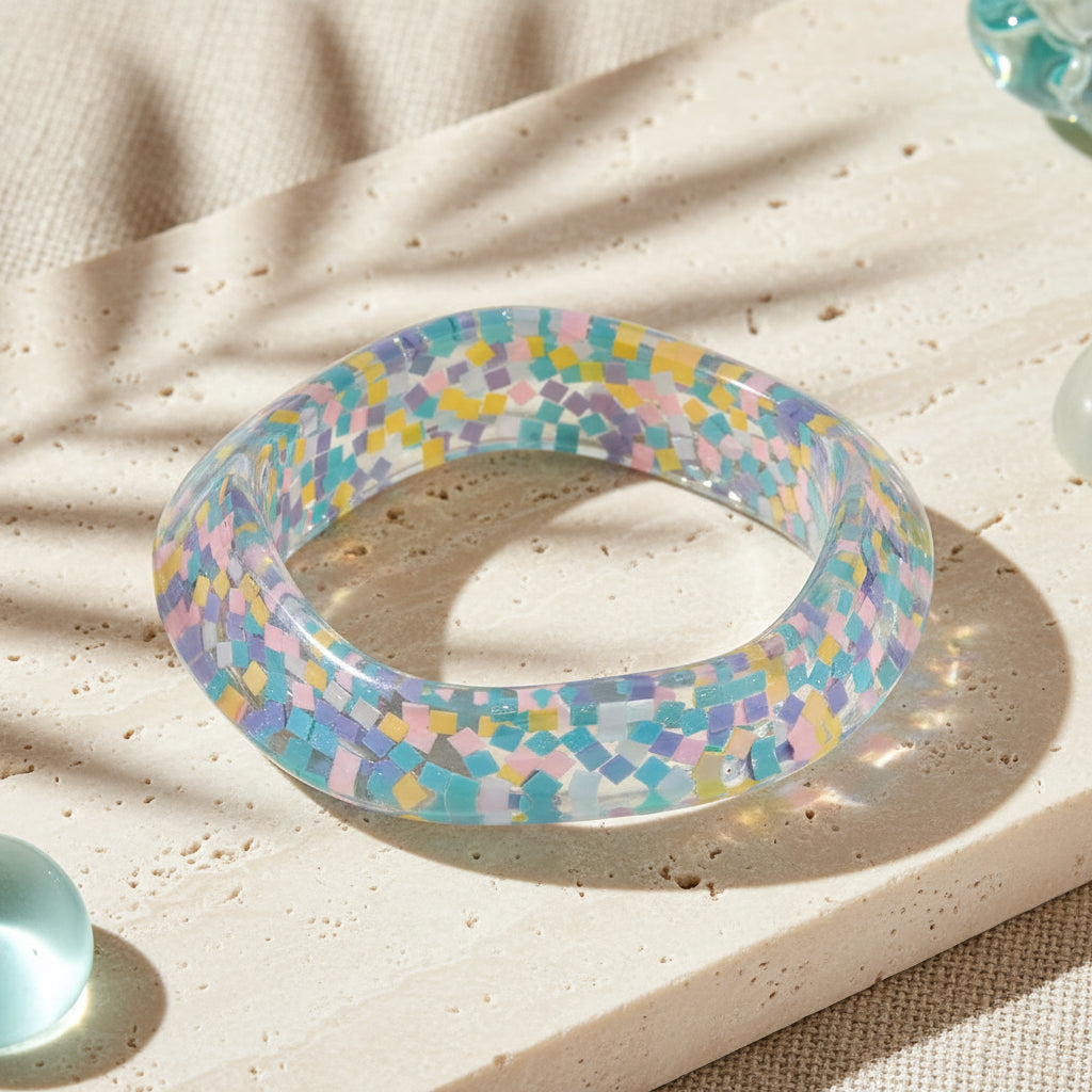 2.70" Diameter: Glitter Riot Bangle - 6 colors - Hello Baabs