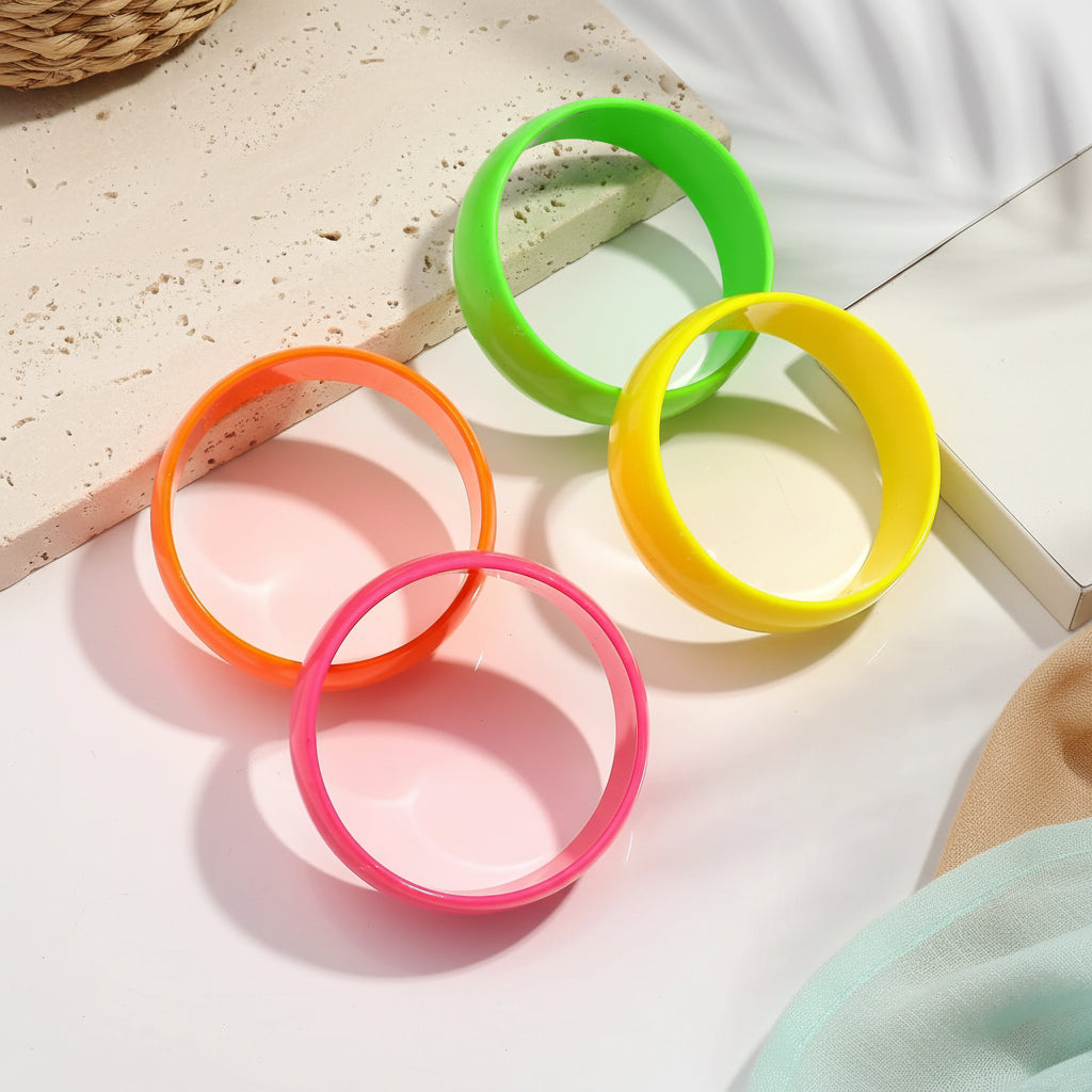 2.70" Diameter: Highlighter Heat Bangle - 5 colors - Hello Baabs