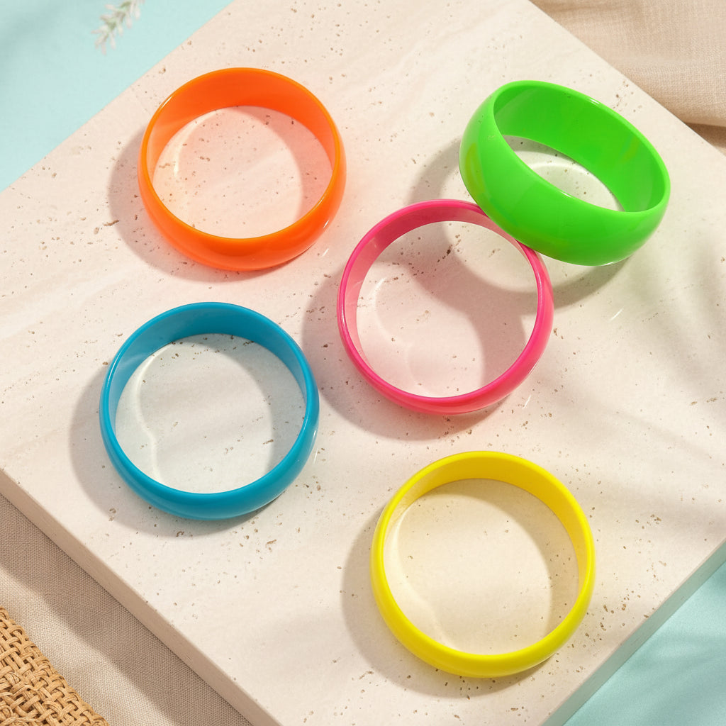 2.70" Diameter: Highlighter Heat Bangle - 5 colors - Hello Baabs
