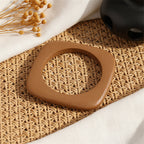 2.72" Diameter: Driftline Flat Wood Bangle - 4 colors - Hello Baabs