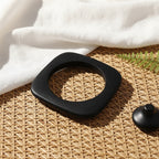 2.72" Diameter: Driftline Flat Wood Bangle - 4 colors - Hello Baabs