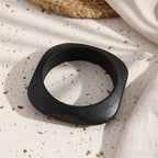 2.72" Diameter: Monochrome Timber Wood Bangle - 4 colors - Hello Baabs