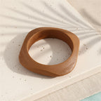 2.72" Diameter: Monochrome Timber Wood Bangle - 4 colors - Hello Baabs