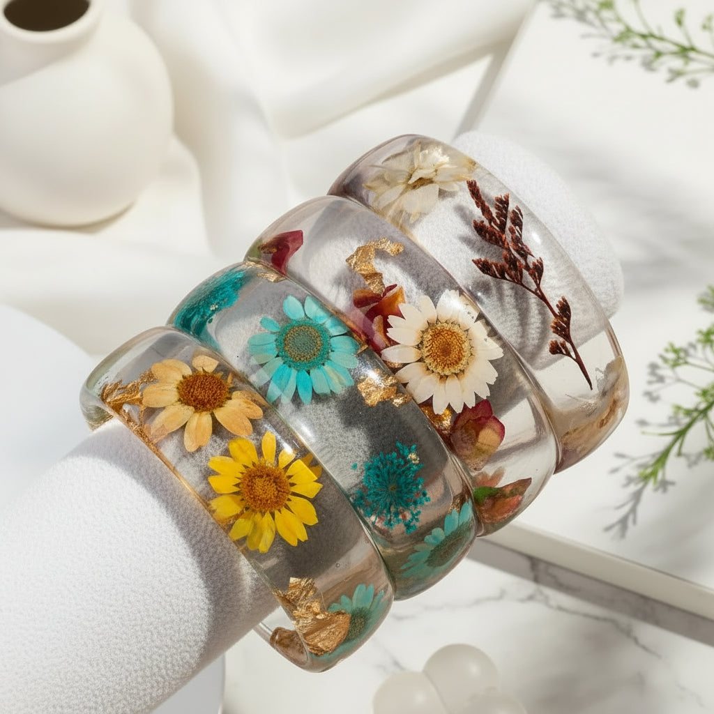 2.75" Diameter: Bloom Bash Bangle - 4 colors - Hello Baabs