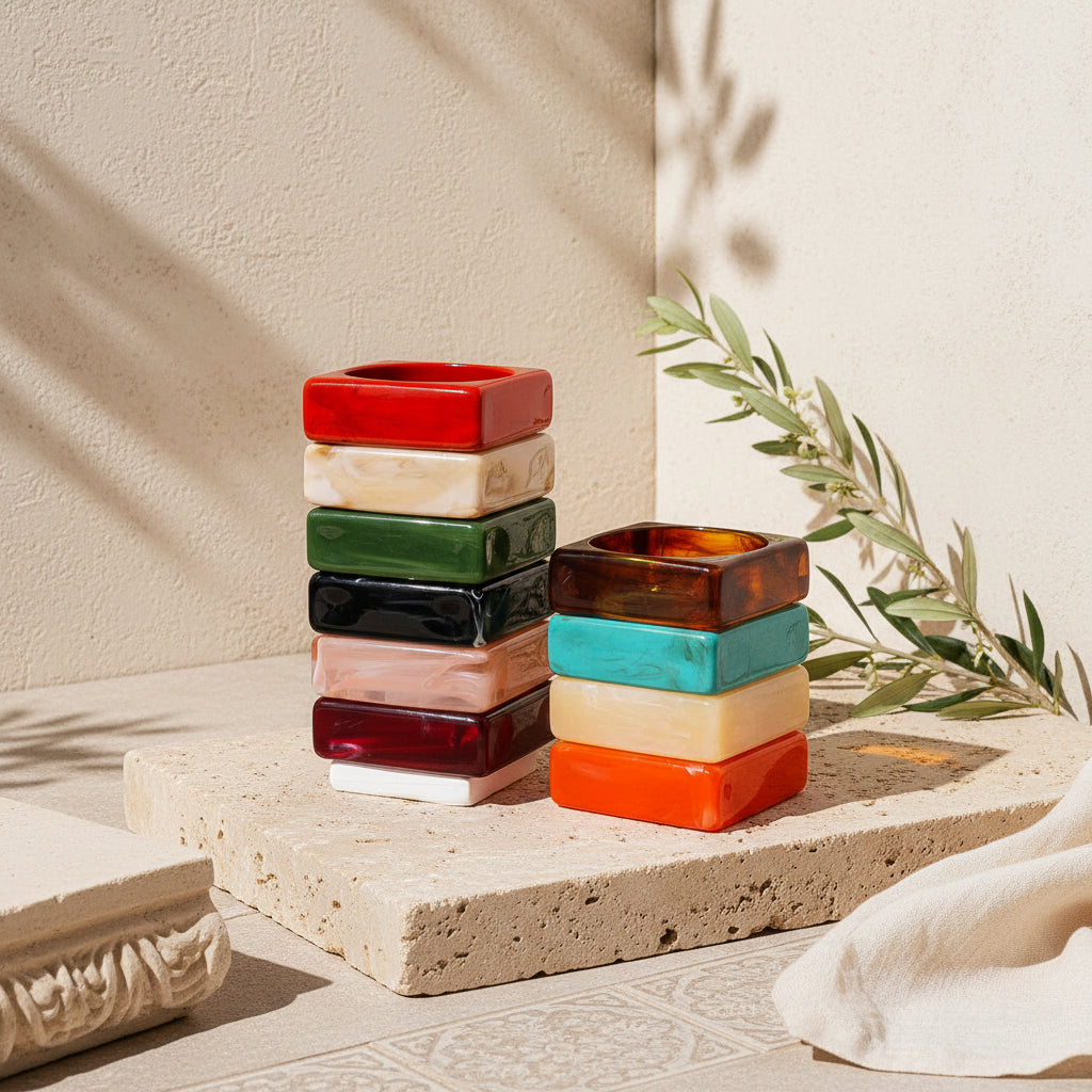 2.95" Diameter: Square Theory Bangle - 11 colors - Hello Baabs