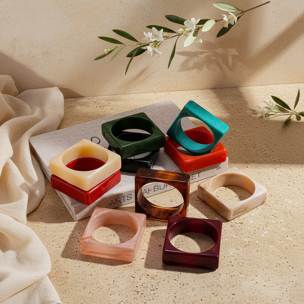 2.95" Diameter: Square Theory Bangle - 11 colors - Hello Baabs