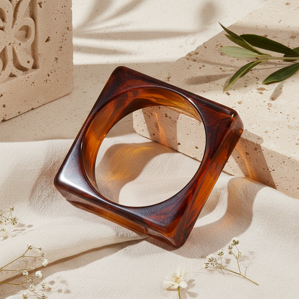 2.95" Diameter: Square Theory Bangle - 11 colors - Hello Baabs