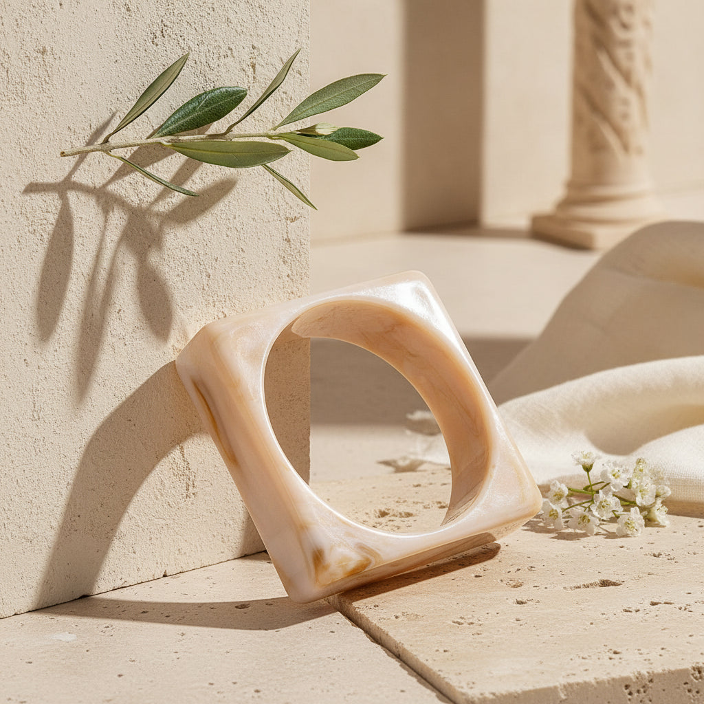 2.95" Diameter: Square Theory Bangle - 11 colors - Hello Baabs