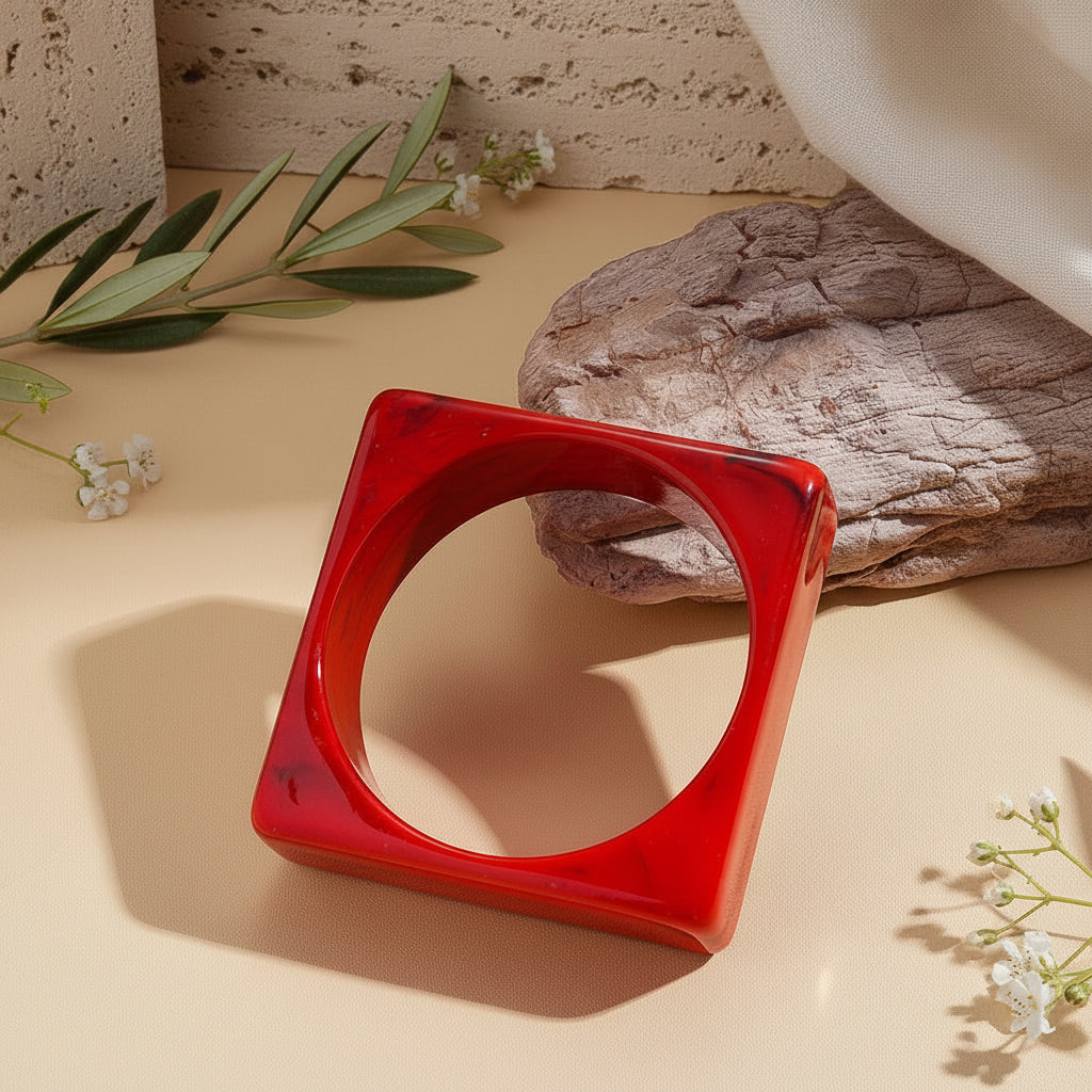 2.95" Diameter: Square Theory Bangle - 11 colors - Hello Baabs
