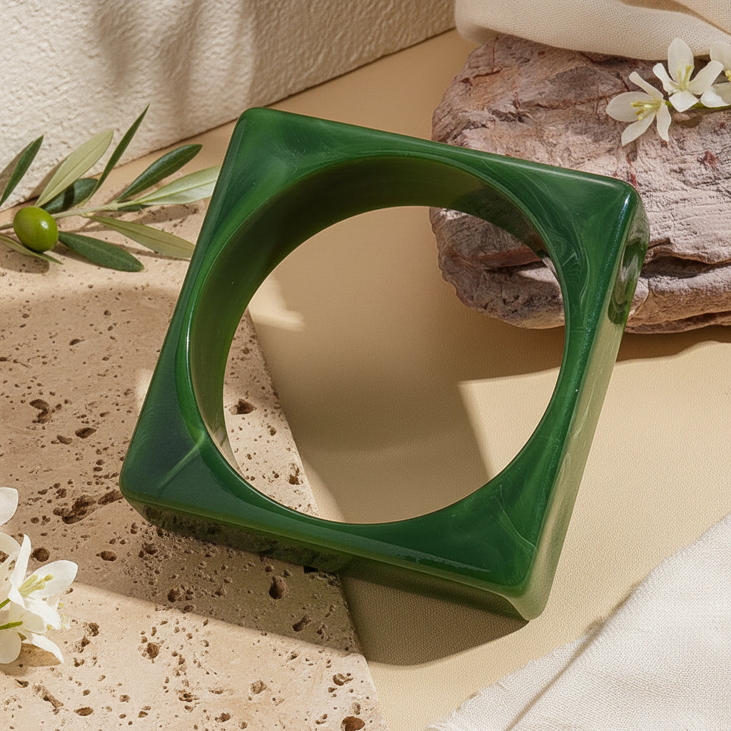 2.95" Diameter: Square Theory Bangle - 11 colors - Hello Baabs