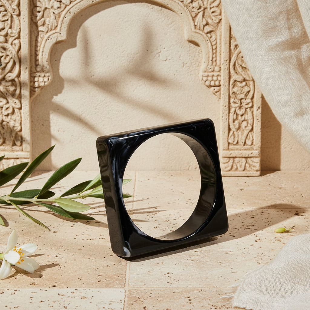 2.95" Diameter: Square Theory Bangle - 11 colors - Hello Baabs