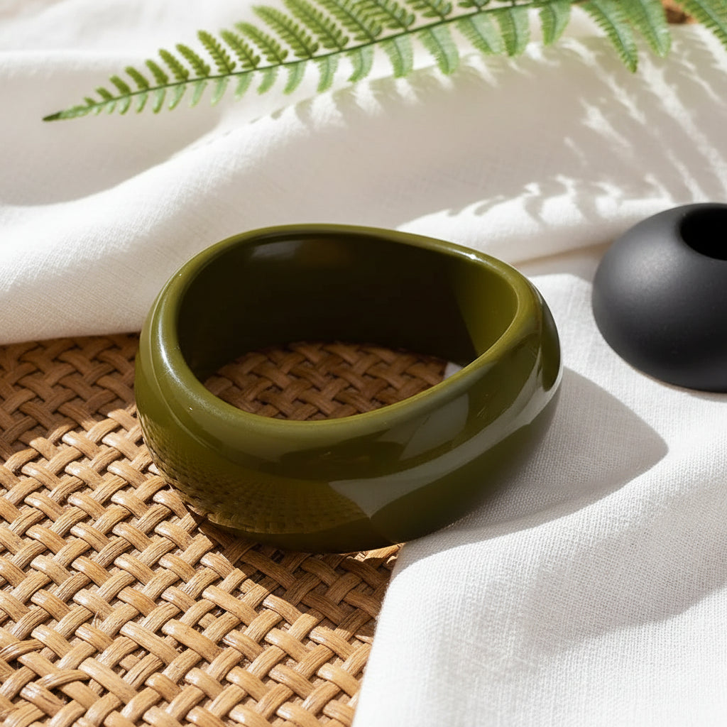 3.00" Diameter: Mystic Motion Chunky Bangle - 5 colors - Hello Baabs
