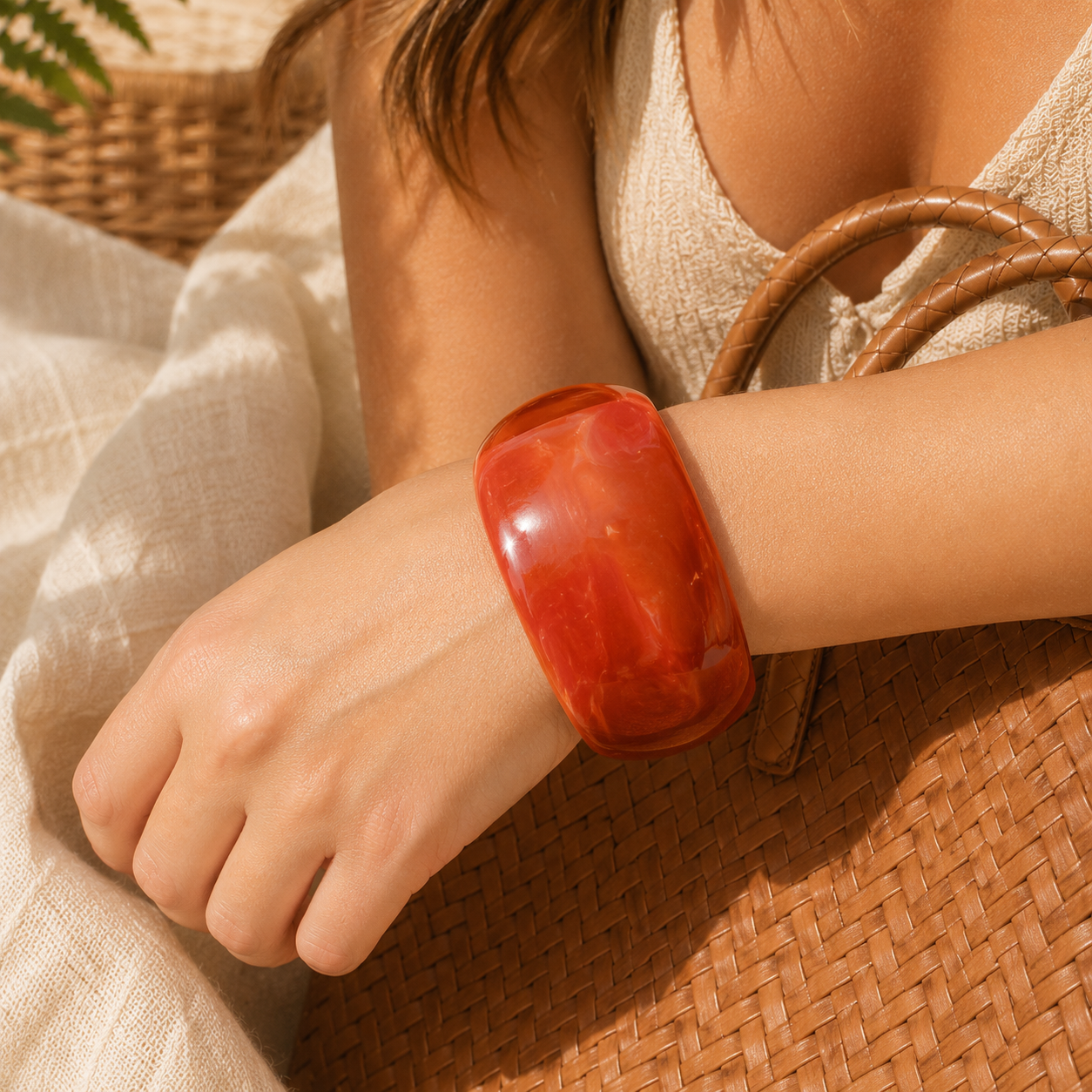 3.00" Diameter: Mystic Motion Chunky Bangle - 5 colors - Hello Baabs