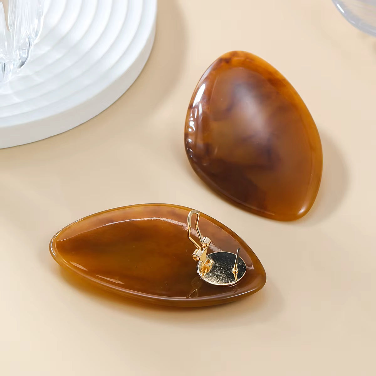 Abstract Aura Studs - 2 colors - Hello Baabs LLC 