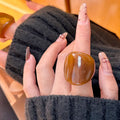 Amber Aura Ring (size 7.5) - Hello Baabs LLC 