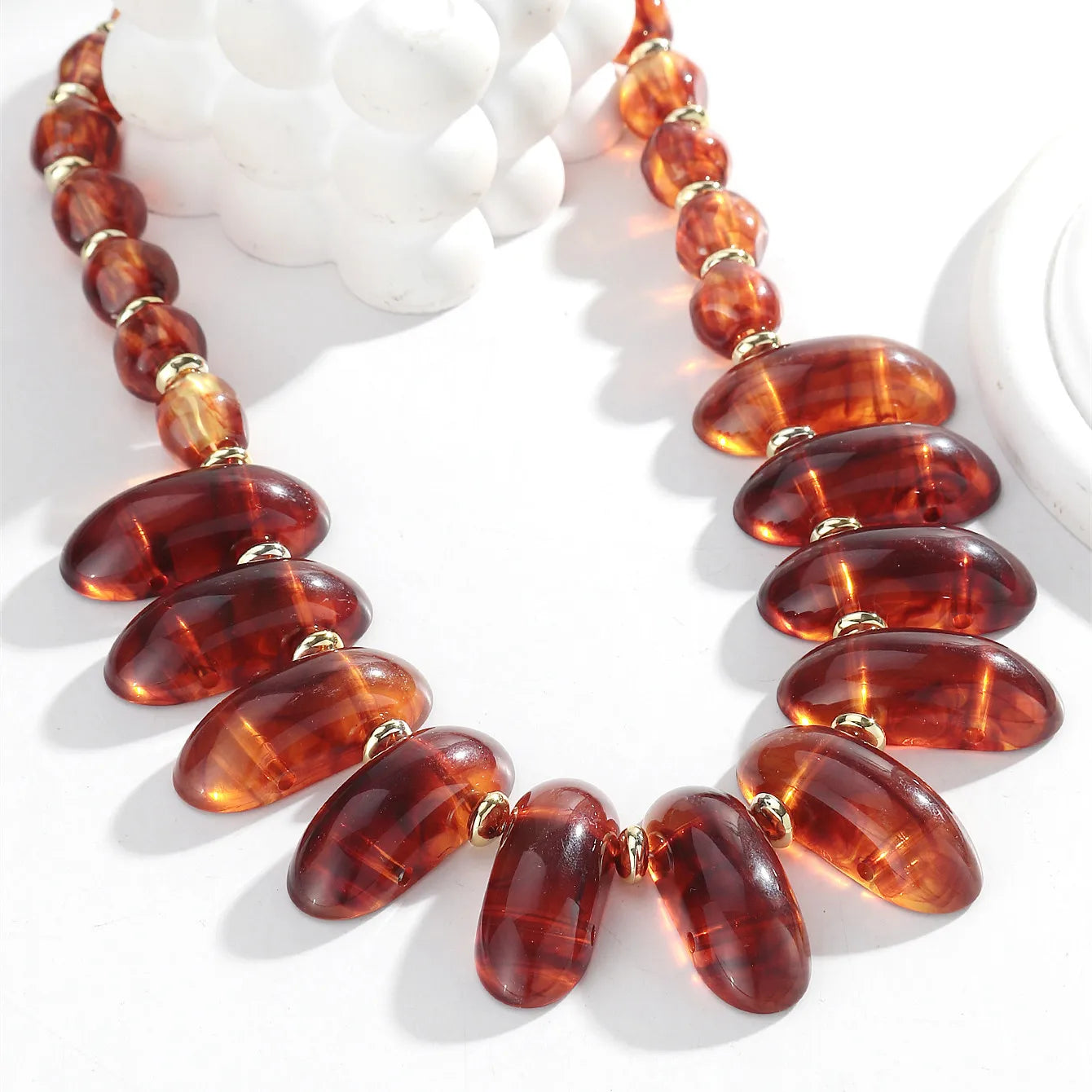 Amber Drift Necklace - Hello Baabs LLC 
