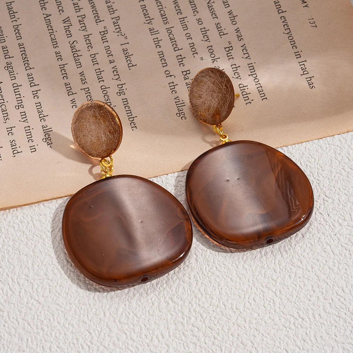 Amber Gleam Earrings - Hello Baabs LLC 
