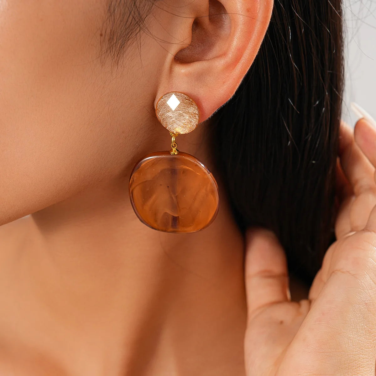 Amber Gleam Earrings - Hello Baabs LLC 