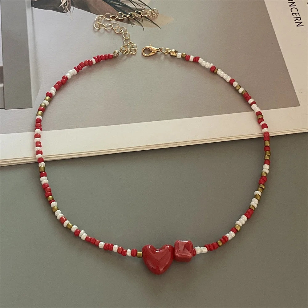 Amour Geometry Necklace - 10 colors - Hello Baabs LLC 