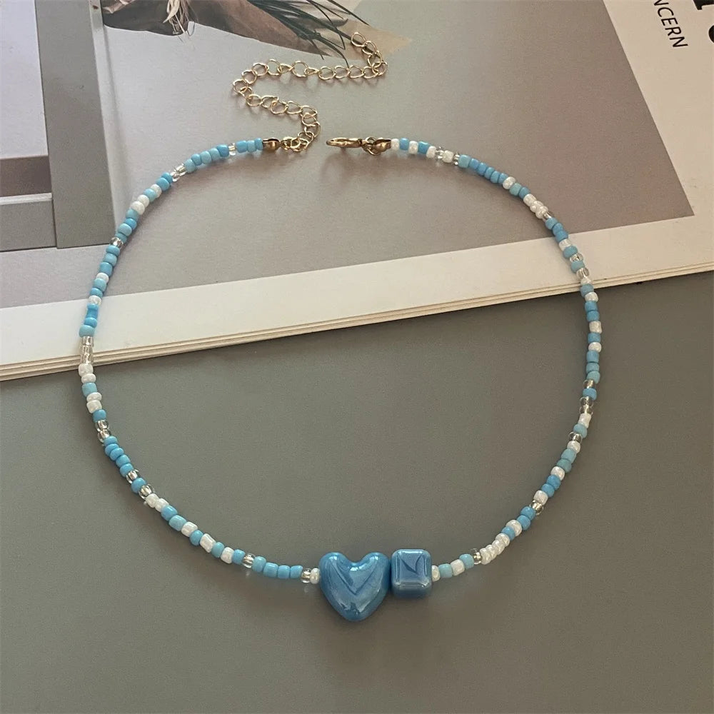 Amour Geometry Necklace - 10 colors - Hello Baabs LLC 