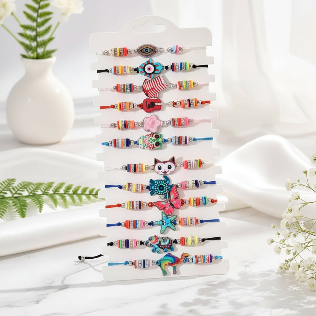 Animal Besties Charm 12pc Bracelet Set - 15 variants - Hello Baabs