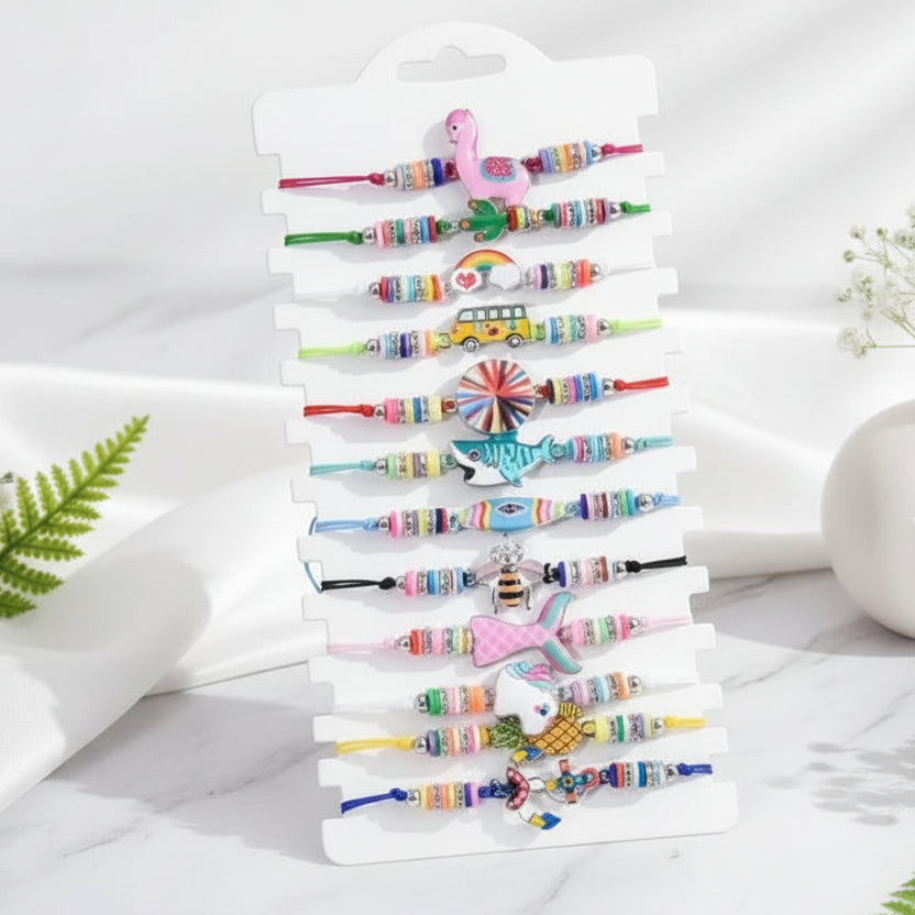 Animal Besties Charm 12pc Bracelet Set - 15 variants - Hello Baabs