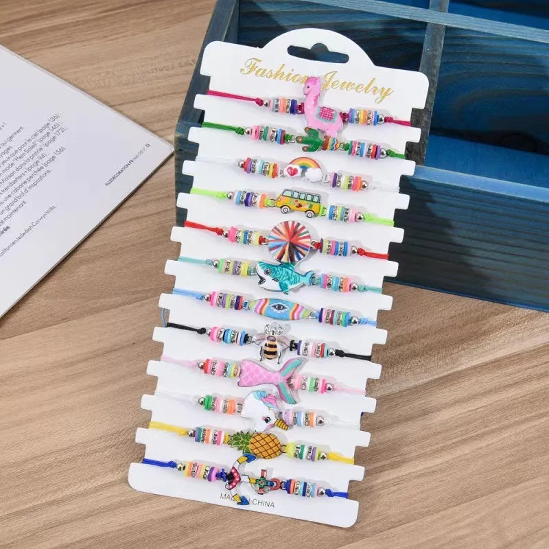 Animal Besties Charm 12pc Bracelet Set - 15 variants - Hello Baabs LLC 