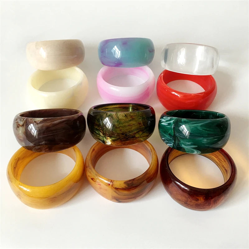 Aurora Drift Bangles (2.63" diameter) - 13 colors - Hello Baabs LLC 