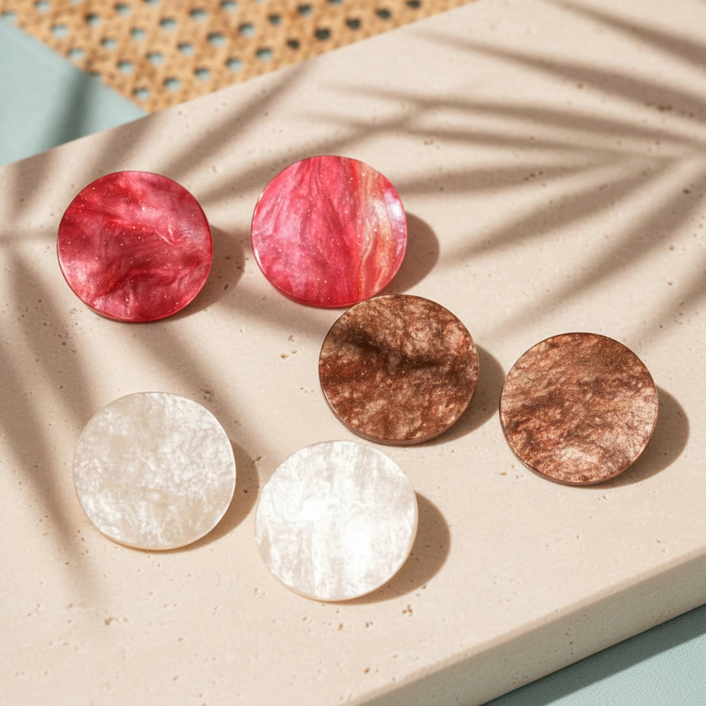 Autumn Disc Earrings - 3 colors - Hello Baabs