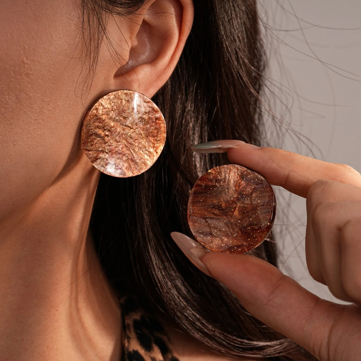 Autumn Disc Earrings - 3 colors - Hello Baabs