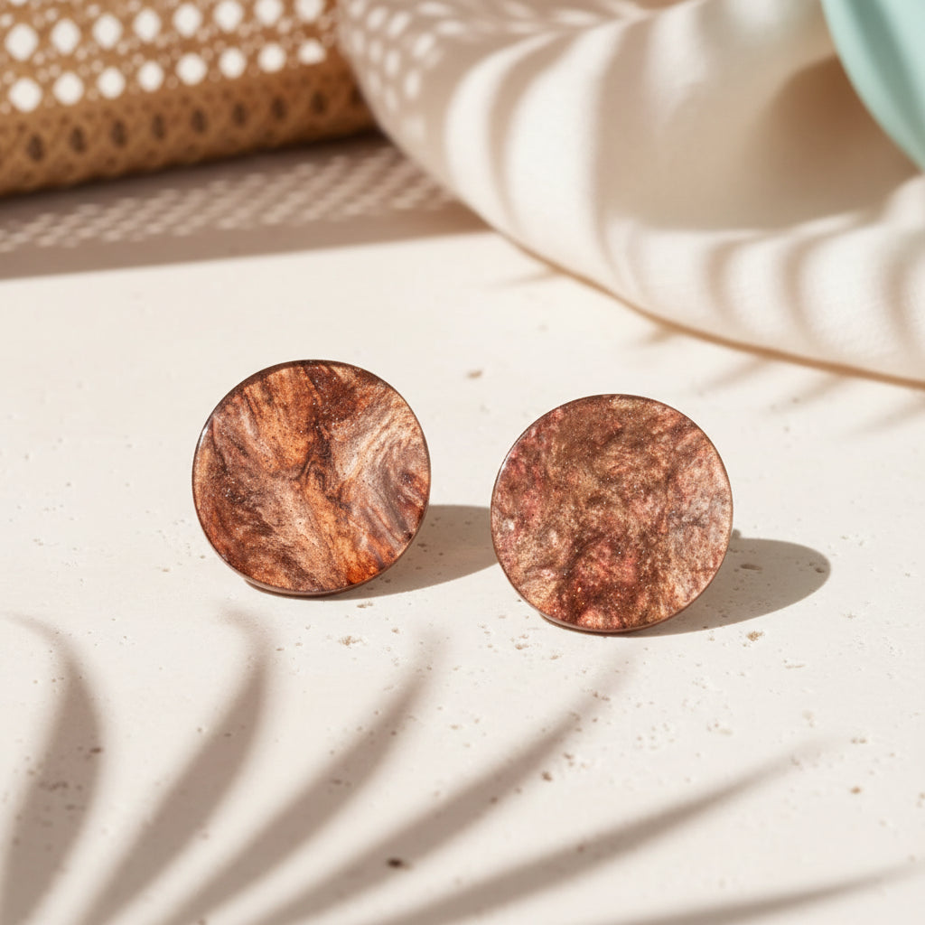 Autumn Disc Earrings - 3 colors - Hello Baabs