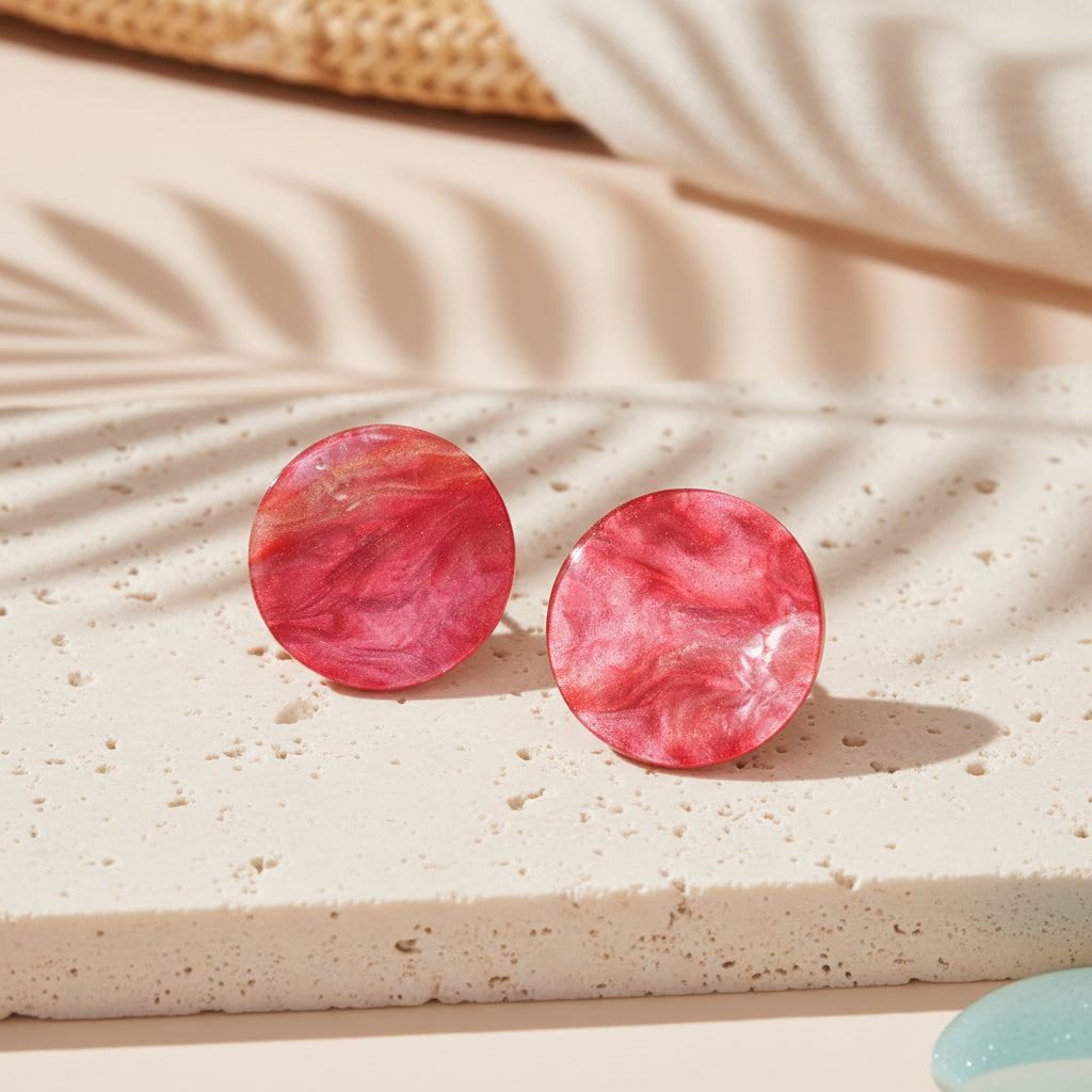 Autumn Disc Earrings - 3 colors - Hello Baabs
