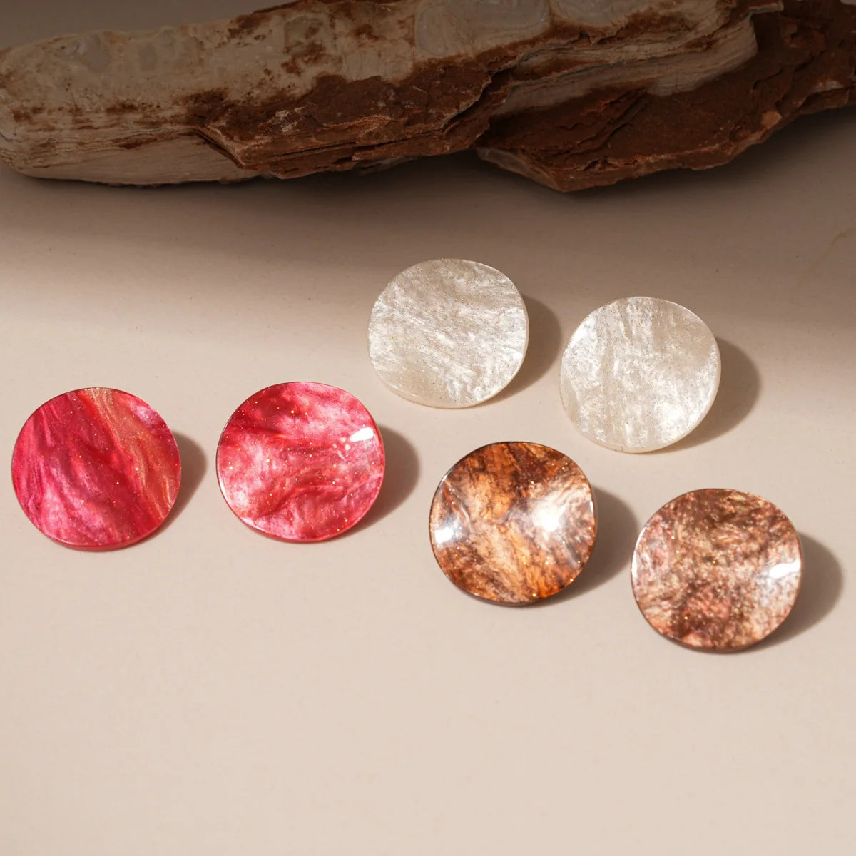 Autumn Disc Earrings - 3 colors - Hello Baabs LLC 