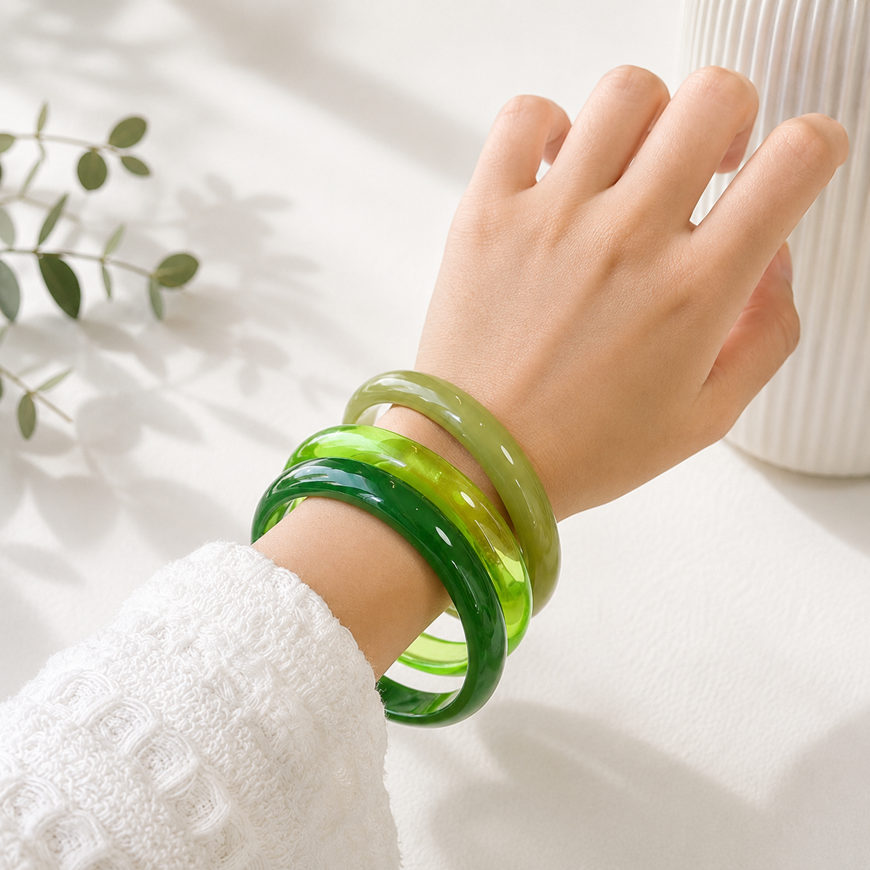 Baabs Bangle Trio 3pc set (2.55" diameter) - 4 colors - Hello Baabs LLC 