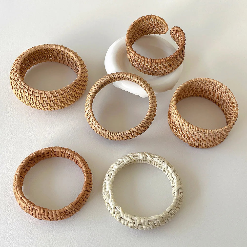 Bamboo Muse Wide Bracelet (2.48 – 2.68" diameter) - 6 variants - hello baabs 