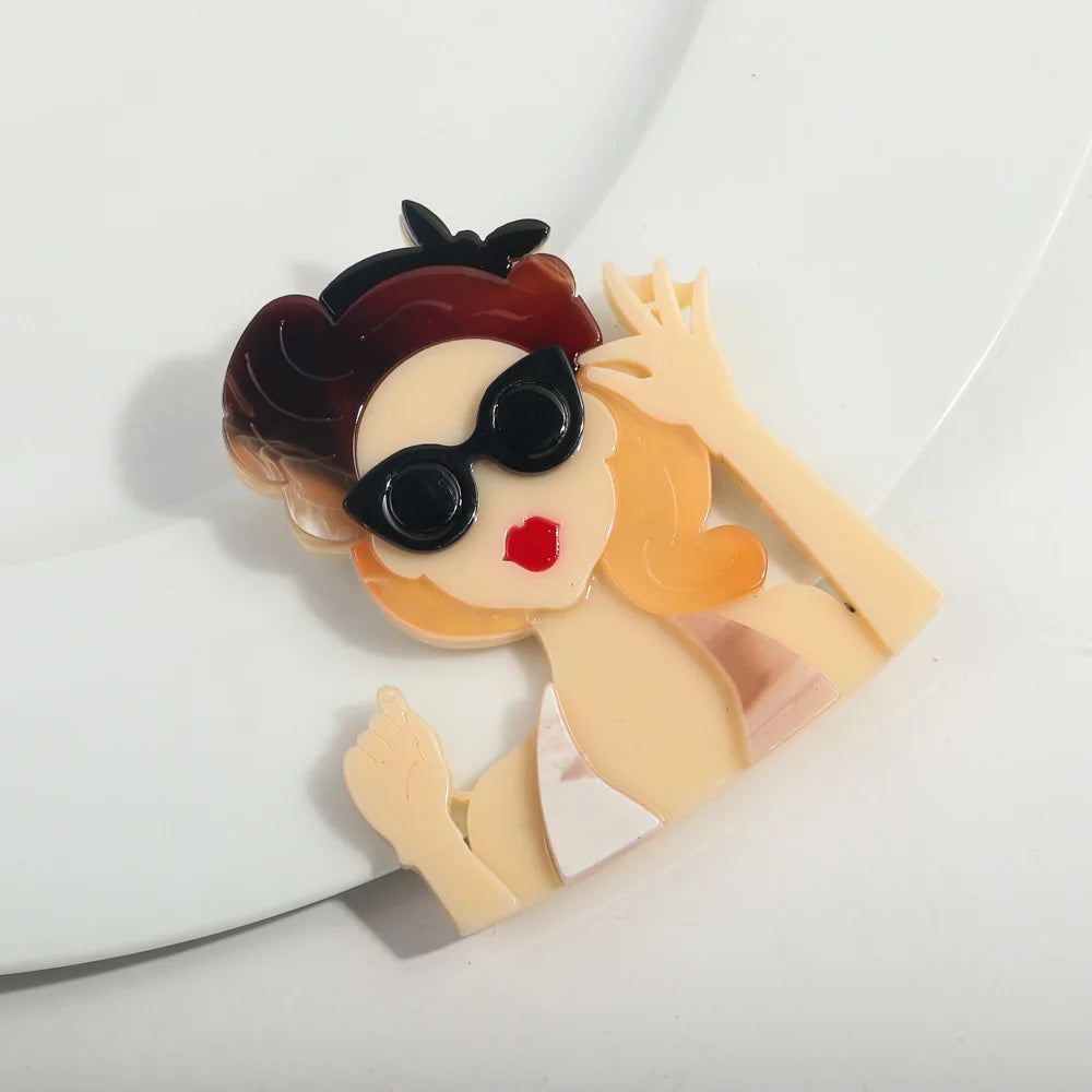 Beach Bliss Babe Brooch - 6 colors - Hello Baabs