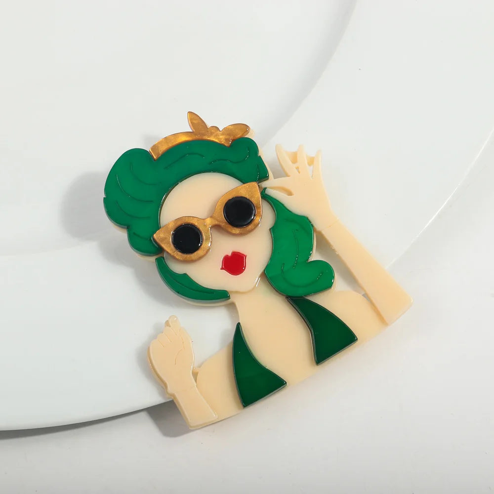 Beach Bliss Babe Brooch - 6 colors - Hello Baabs