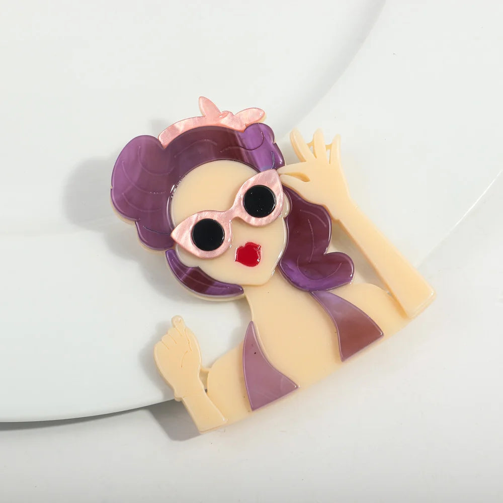Beach Bliss Babe Brooch - 6 colors - Hello Baabs