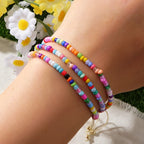 Bead Wave Adjustable Bracelets (2 pc set) - hello baabs 