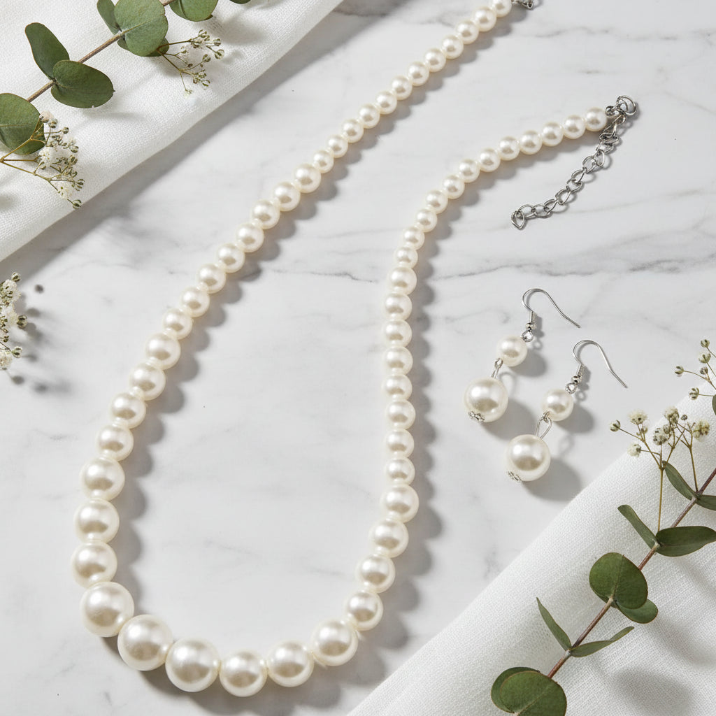 Beaded Glory Necklace & Earrings Set - 5 colors - Hello Baabs