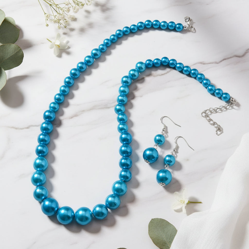 Beaded Glory Necklace & Earrings Set - 5 colors - Hello Baabs