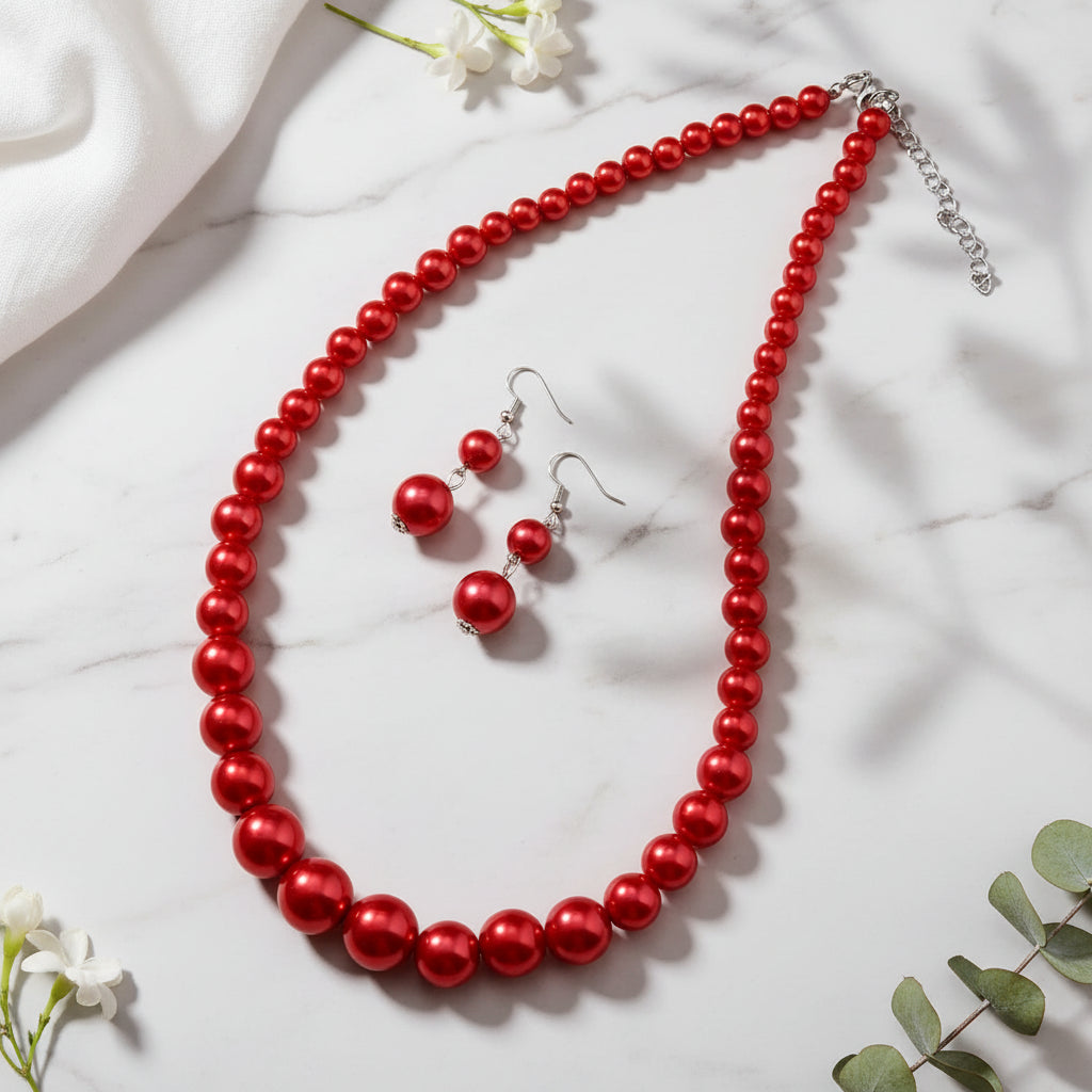 Beaded Glory Necklace & Earrings Set - 5 colors - Hello Baabs