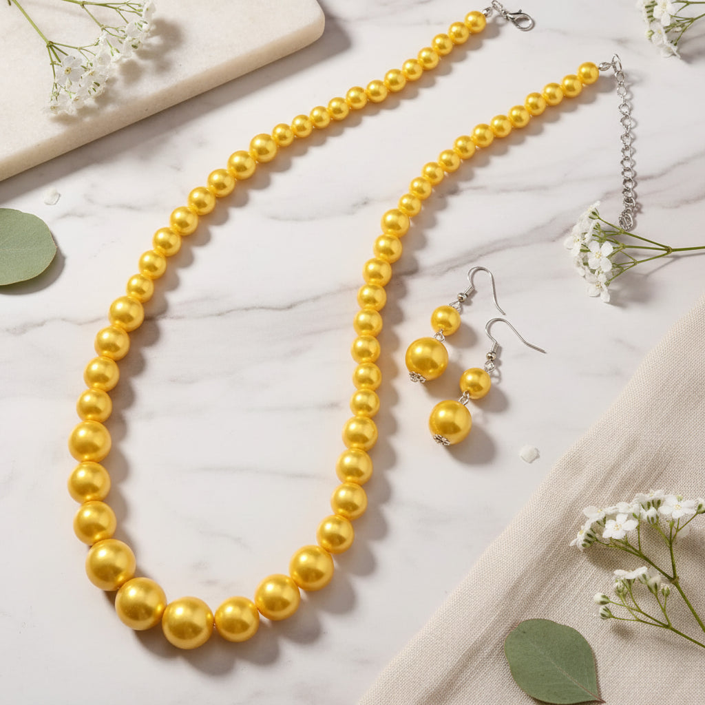 Beaded Glory Necklace & Earrings Set - 5 colors - Hello Baabs